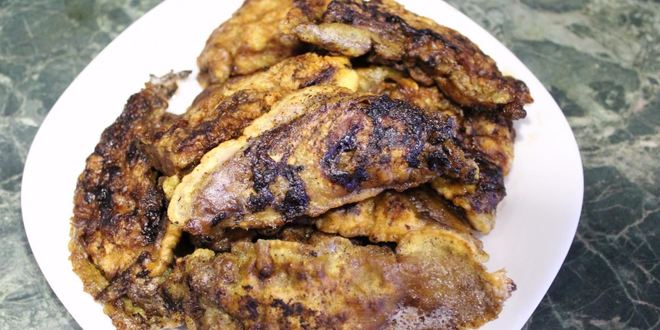 Рецепт отбивных из печени в кляре