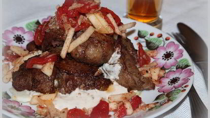 Рецепт Печени фламбированной