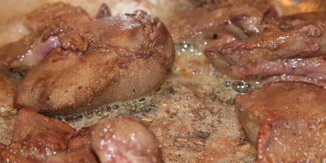 Рецепт печени фламбированной