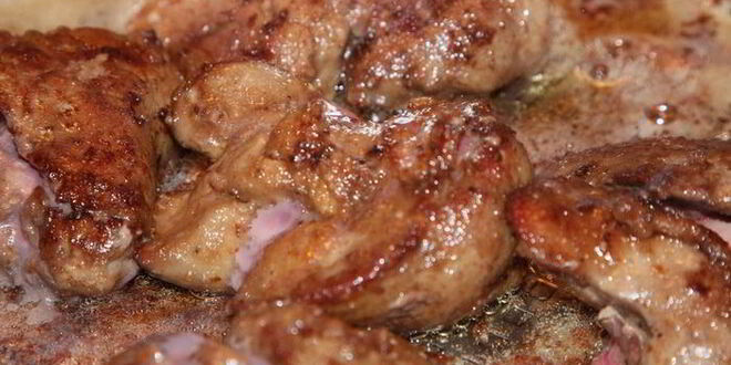 Рецепт печени фламбированной