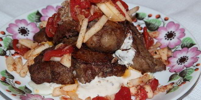 Рецепт печени фламбированной