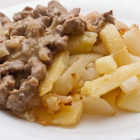 Рецепт Печени говяжья по-строгановски