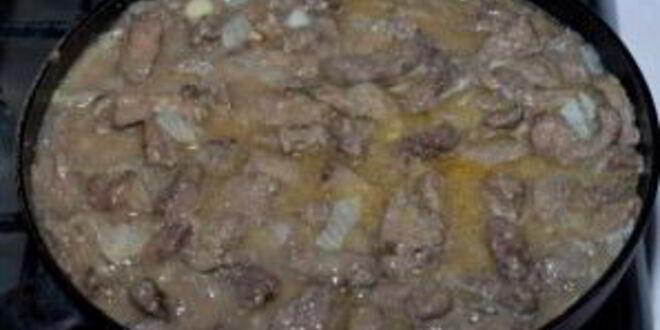 Рецепт печени говяжья по-строгановски