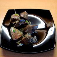 Рецепт Печени индейки в сливках