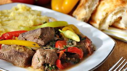 Рецепт Печени по-деревенски