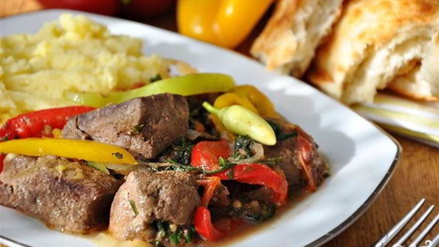 Рецепт печени по-деревенски