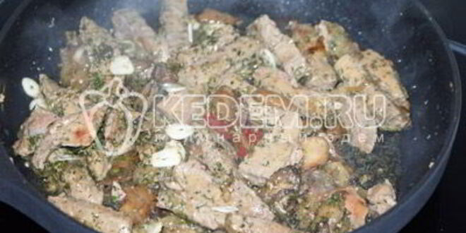 Рецепт печени по-строгановски