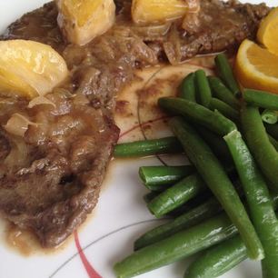 Рецепт Печени с апельсинами