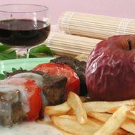 Рецепт Печени с сырным соусом