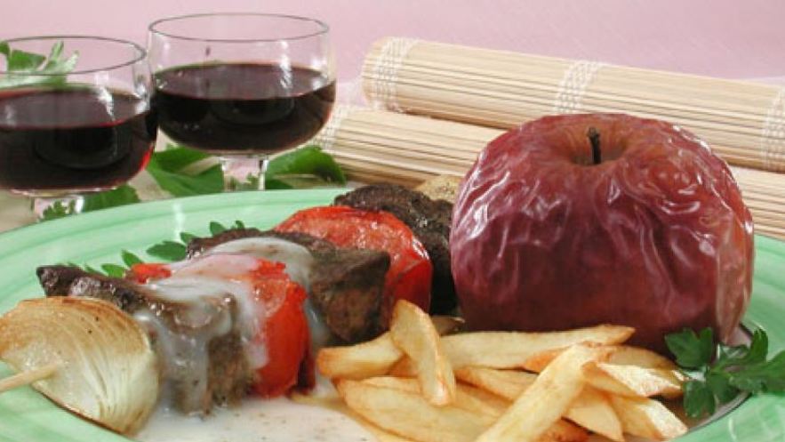 Рецепт печени с сырным соусом