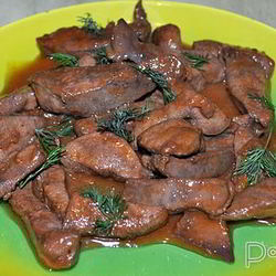 Рецепт Печени с восточным соусом