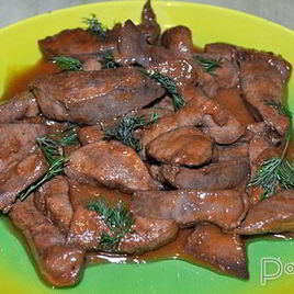 Рецепт Печени с восточным соусом