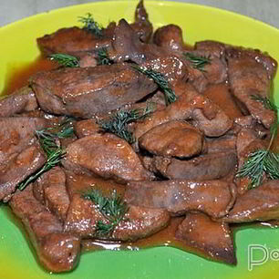Рецепт Печени с восточным соусом