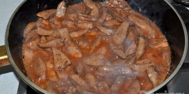 Рецепт печени с восточным соусом