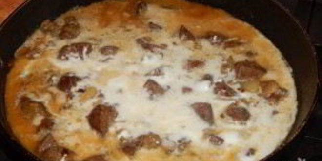 Рецепт печени со сметаной