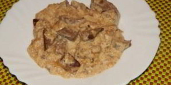 Рецепт печени со сметаной