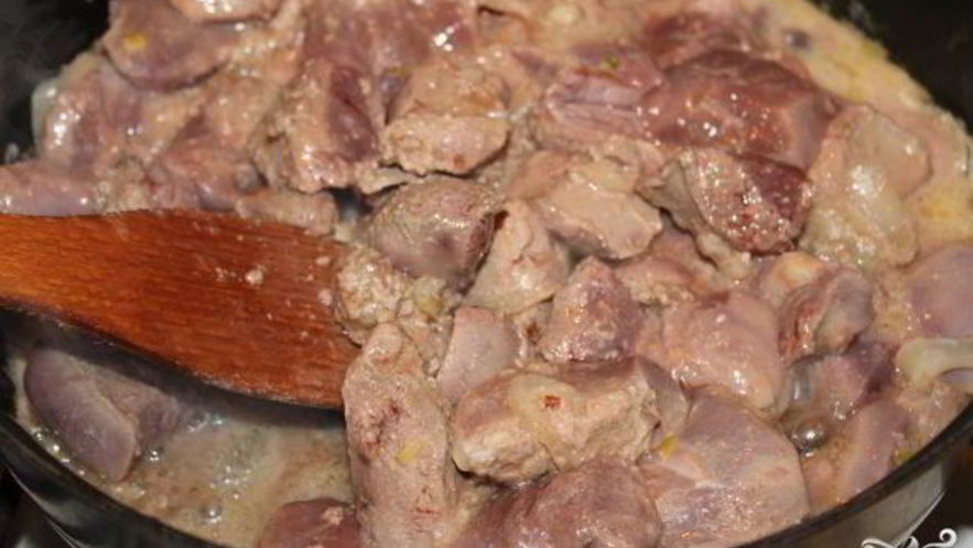 Рецепт печени в молоке