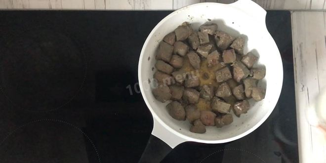 Рецепт печени в сливочном соусе