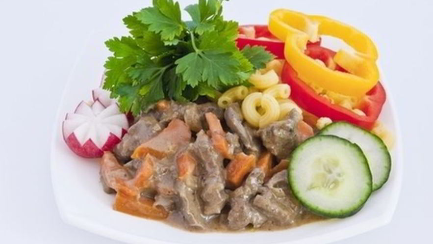 Рецепт печени в сырном соусе