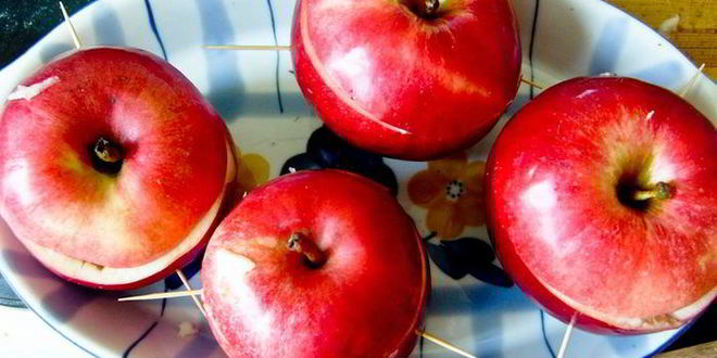 Рецепт печени в яблоке