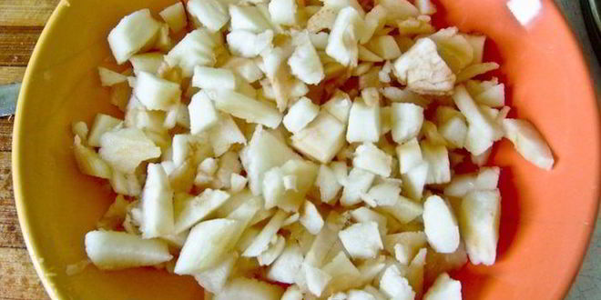 Рецепт печени в яблоке