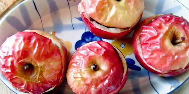 Рецепт печени в яблоке