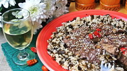 Рецепт Сливочной печенки с рисом по-японски