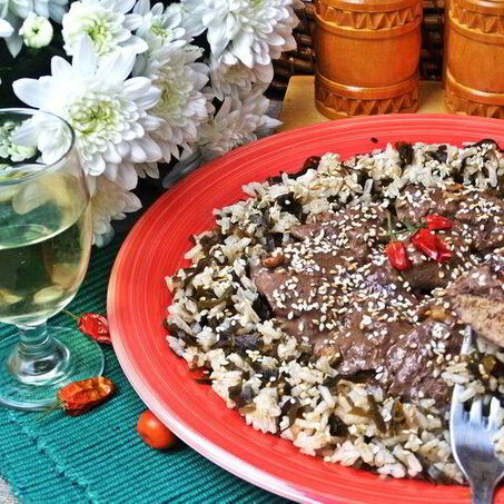 Рецепт Сливочной печенки с рисом по-японски