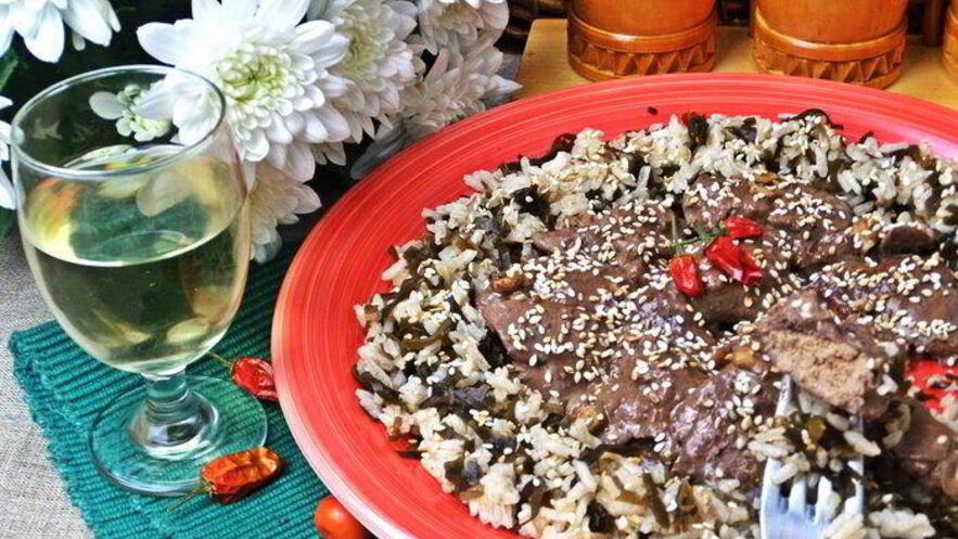 Рецепт сливочной печенки с рисом по-японски