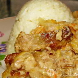 Рецепт Свиной печени в сметане