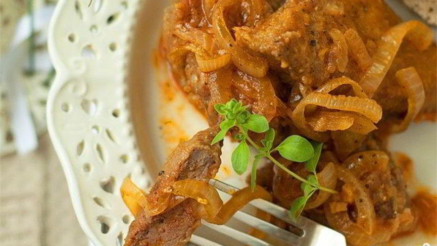 Рецепт тушеной печени