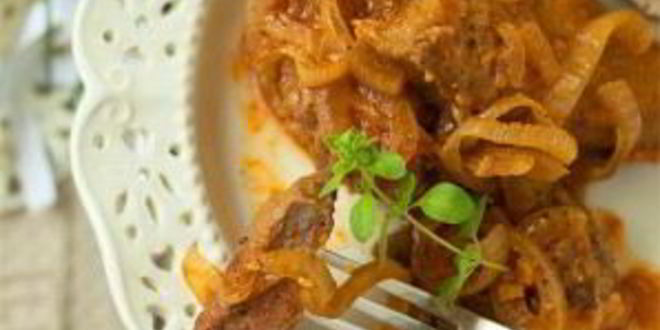 Рецепт тушеной печени