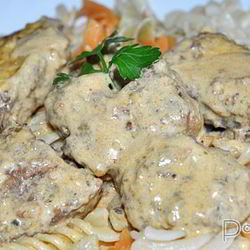 Рецепт Жареной печени в сливочном соусе