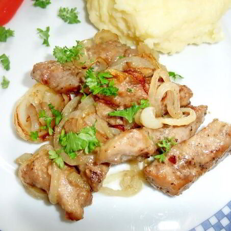 Рецепт Жареной телячьей печени Нежной