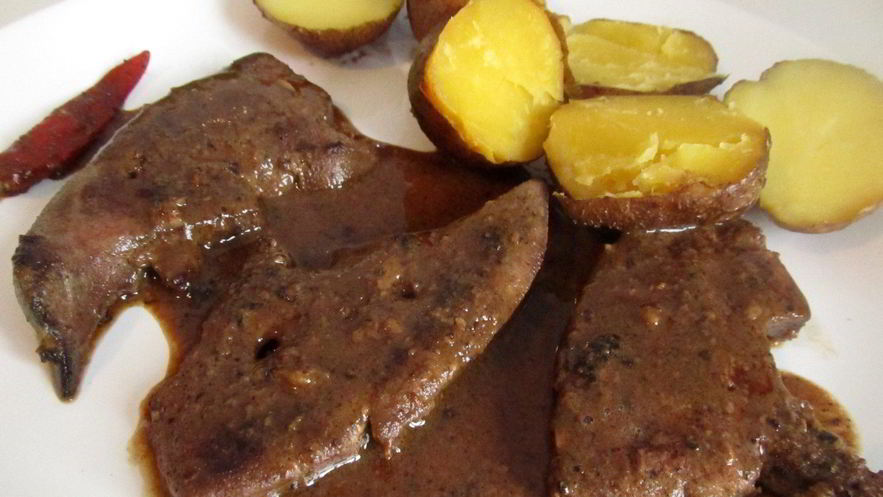 Рецепт жареной телячьей печени