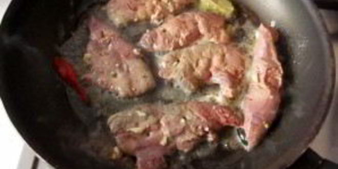 Рецепт жареной телячьей печени