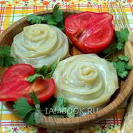 Рецепт Ленивых пельменей-розочек