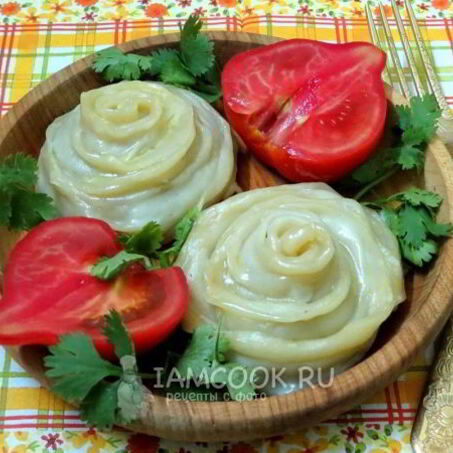 Рецепт Ленивых пельменей-розочек