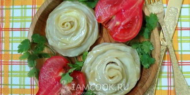 Рецепт ленивых пельменей-розочек