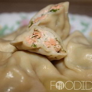 Рецепт Пельменей с семгой