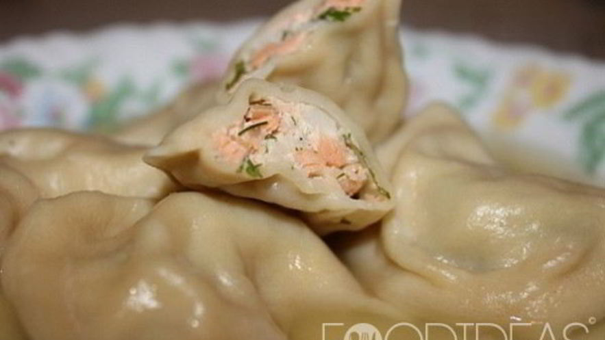 Рецепт пельменей с семгой