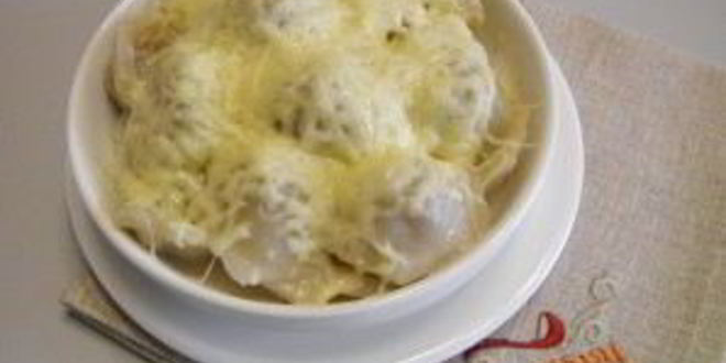 Рецепт пельменей с сыром в духовке