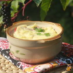 Рецепт Пельменей в омлете с овощами