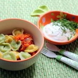 Рецепт Разноцветных пельменей с рыбой