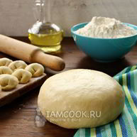Рецепт Теста для пельменей на воде и молоке