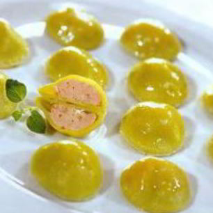 Рецепт Зеленых пельменей с лососем