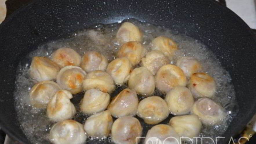 Рецепт жаренных пельменей на сковороде