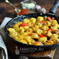 Рецепт Жареных пельменей с сыром