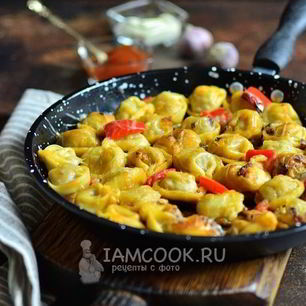 Рецепт Жареных пельменей с сыром