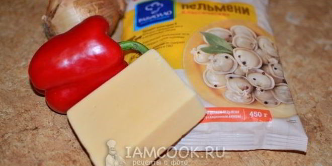 Рецепт жареных пельменей с сыром